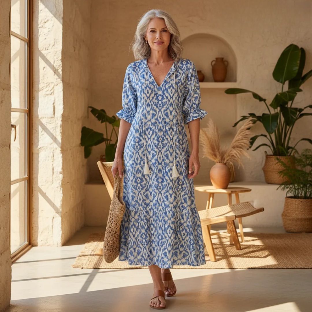 Luna | Boho-Maxikleid mit Print 1