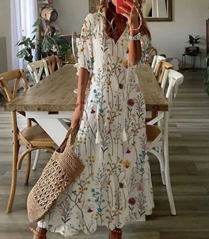 Luna | Boho-Maxikleid mit Print 7