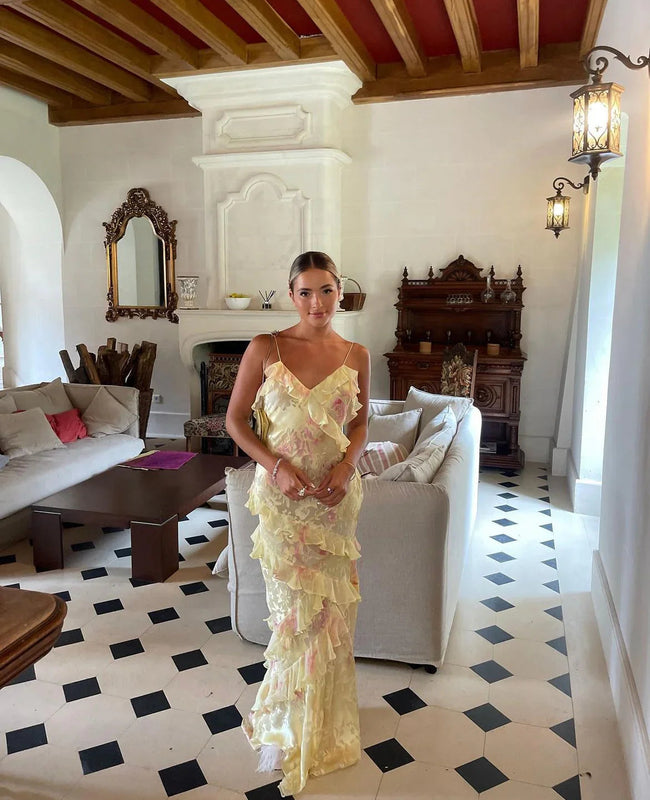 Amelie | Romantisches und elegantes fließendes Maxikleid