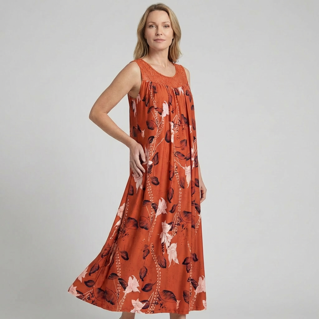 Lunara | Elegantes Maxikleid Sommer mit Spitze für Damen – Ideal als Hochzeitsgast-Outfit 1
