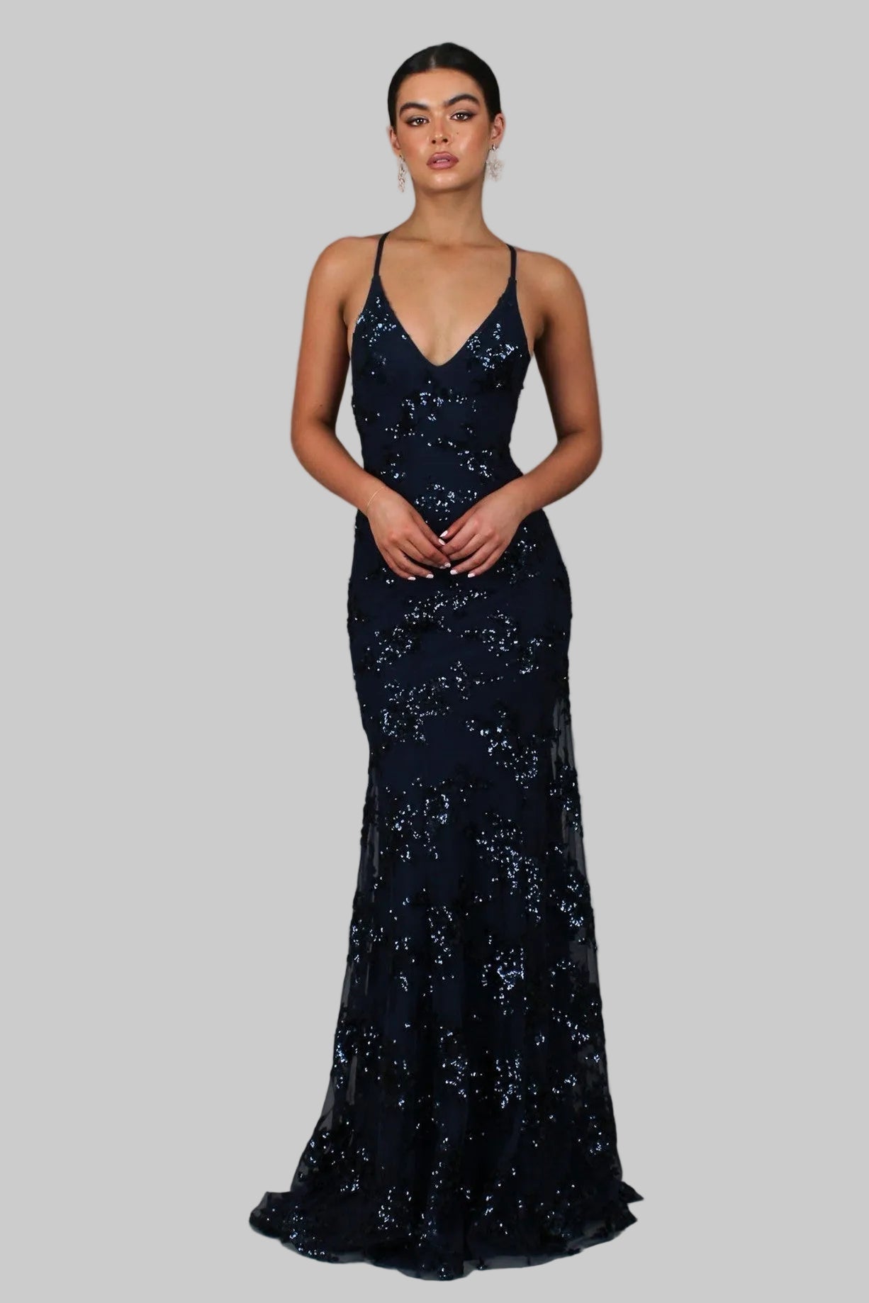 Lunara | Glamouröses V-Ausschnitt Maxikleid Sommer für Damen 0