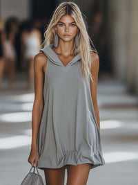 Lena | Lässiges & Komfortables Kapuzen Minikleid