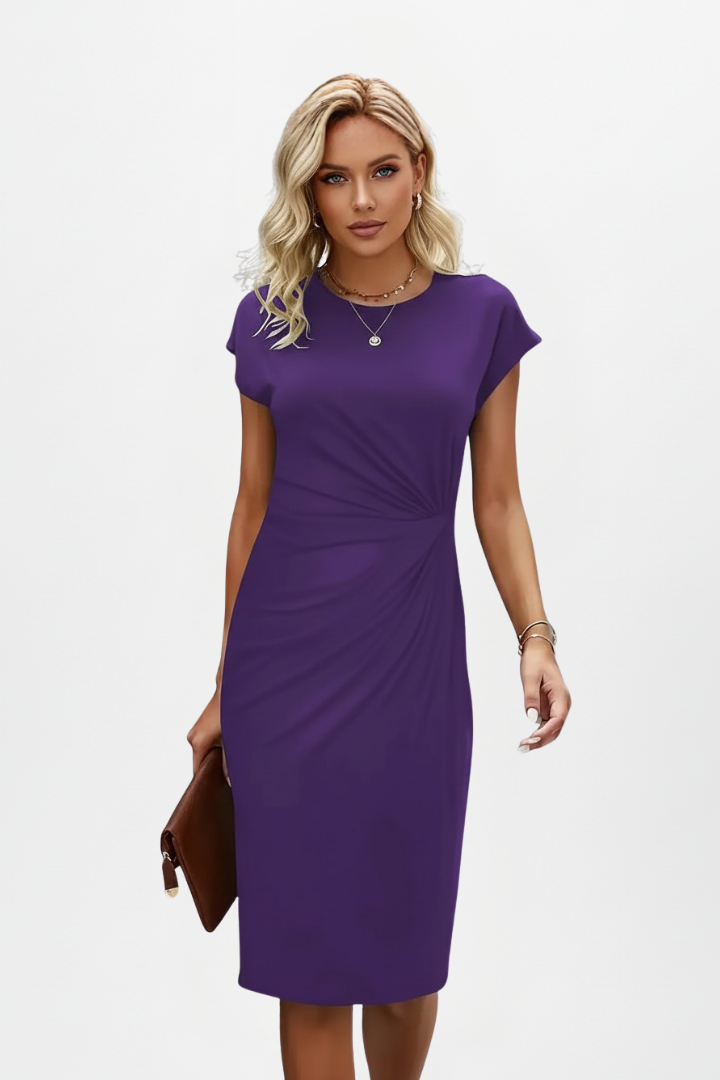 Lysandra | Elegantes, Bequemes Damenkleid mit Rundhalsausschnitt – Vielseitiges Festliches Kleid für Jeden Anlass 10
