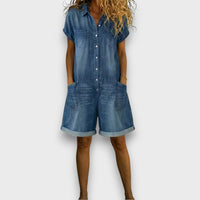 Mila | Bequemer und lässiger Damen  Denim Jumpsuit