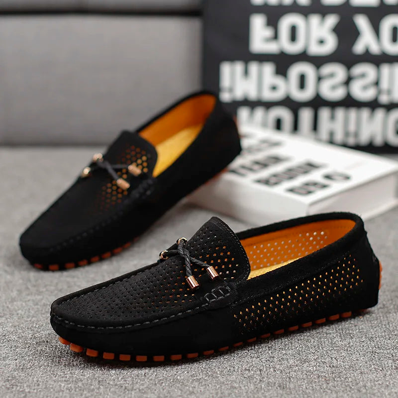 Marco | Herren Slipper Perforiert Atmungsaktiv Elegant Casual Fit 7