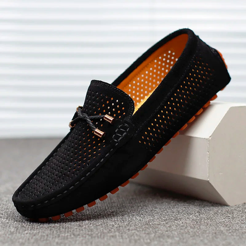 Marco | Herren Slipper Perforiert Atmungsaktiv Elegant Casual Fit 9