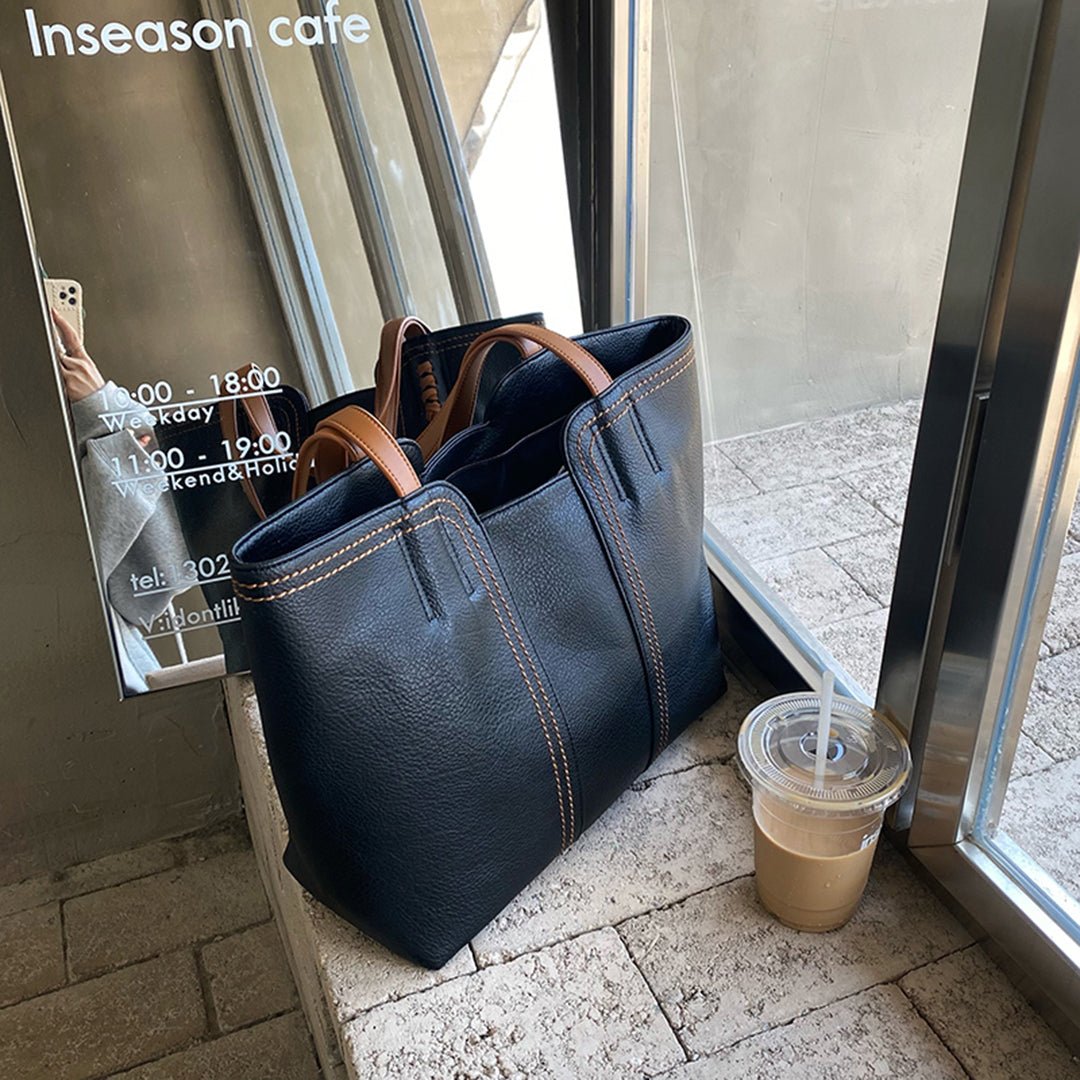 Margaret | Minimalistische Tragetasche aus veganem Leder 5