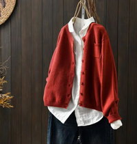 Katharina | Lässige und kuschelige Oversize Strickjacke