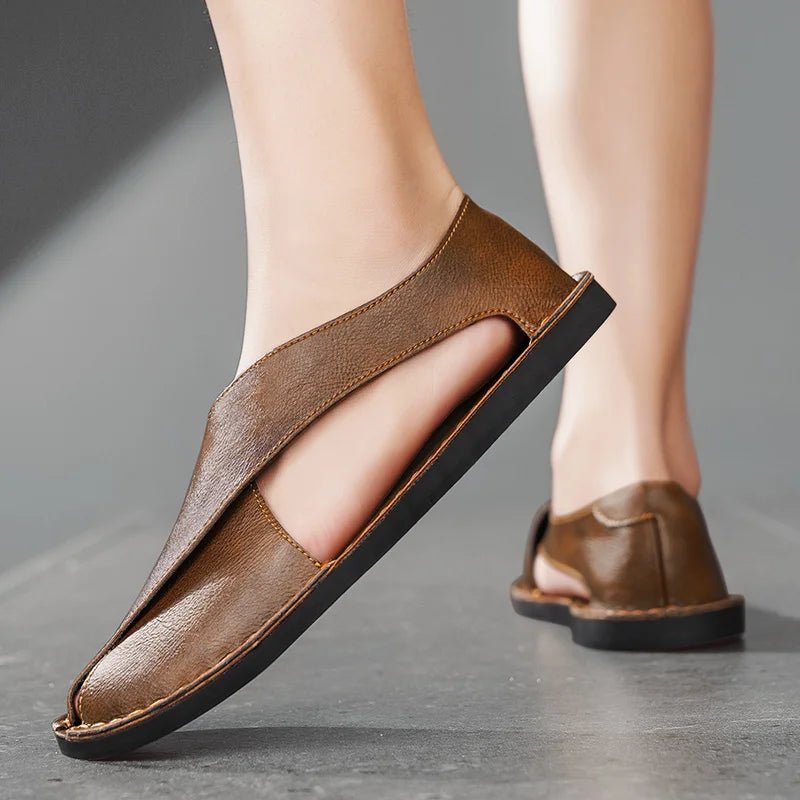 Maro | Elegante & Bequeme Herren Sandalen aus Italienischem Kalbsleder 1