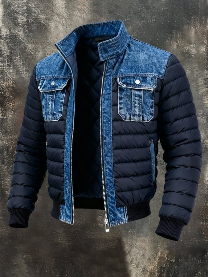 Maro | Stilvolle, Bequeme & Warme Herrenjacke aus Denim mit Thermo-Isolierung 0