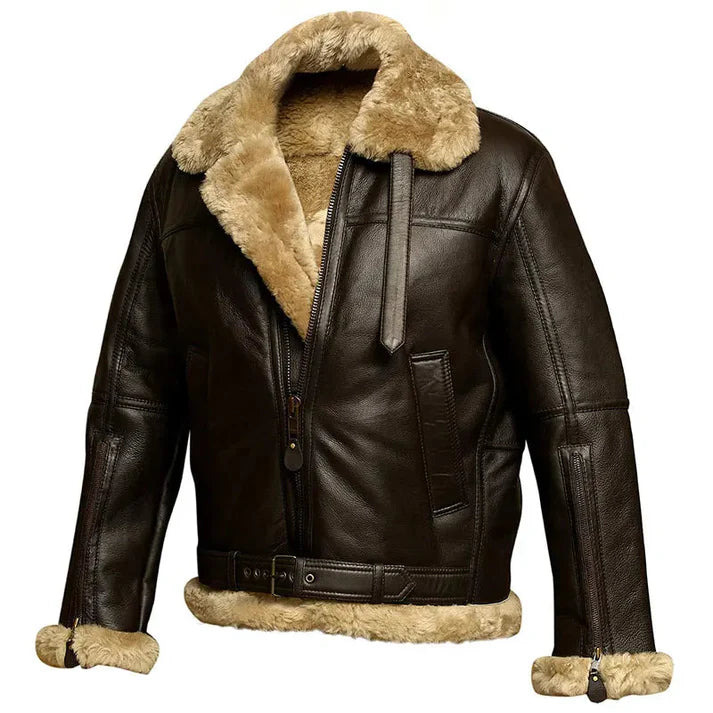 Maverick | Bequeme Leder Bomberjacke Herren 1