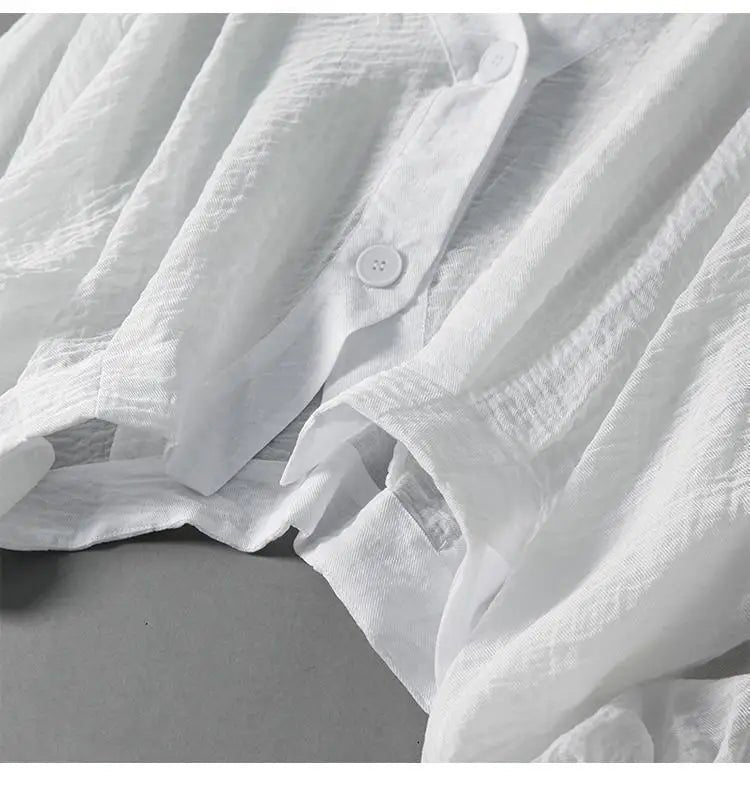Maya | Atmungsaktive, Elegante Damenbluse mit Fledermausärmeln aus Baumwoll-Leinen 2