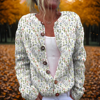 Leonie | Zeitloser und bequemer Frühlings Kunststil Strickjacke