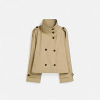 Lena | Eleganter und zeitloser kurzer Damen-Trenchcoat