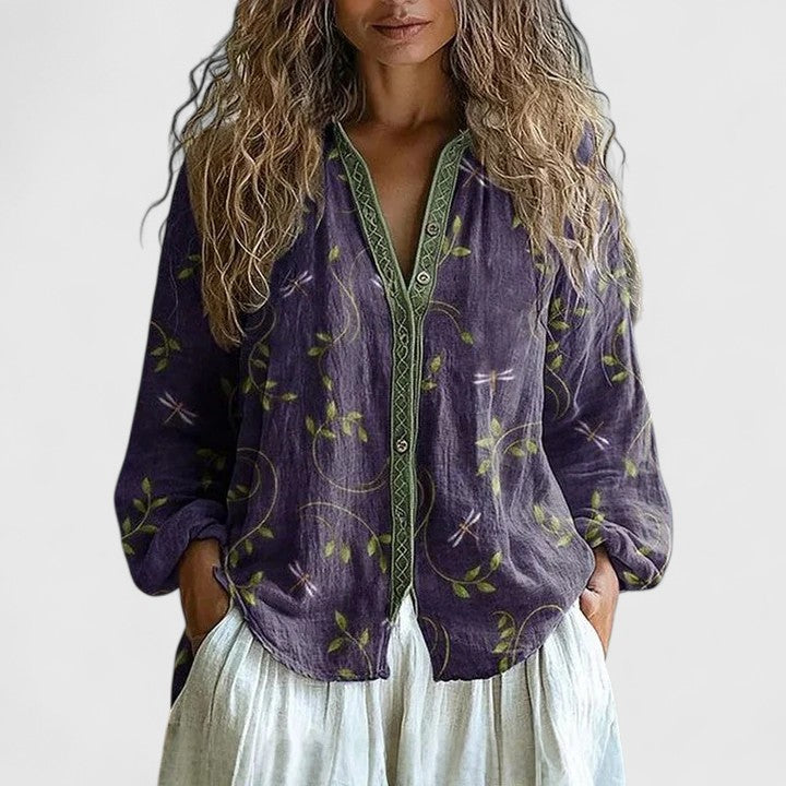 Mira | Elegante, Bequeme Damenbluse – Vielseitige Weiße Bluse für jeden Anlass 0