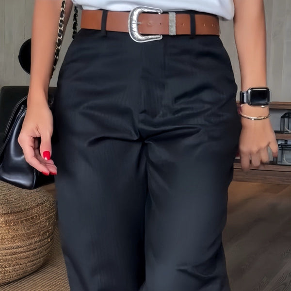 Mira | Elegante, Figurschmeichelnde Damenhose aus Hochwertigem Stoff 7