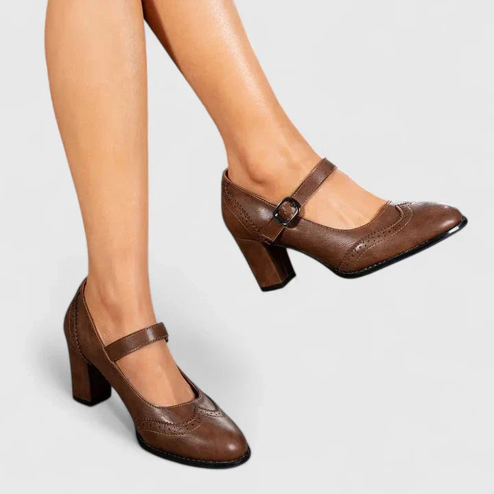 Mira | Elegante & Bequeme On Schuhe Damen Mary-Jane mit Blockabsatz 1