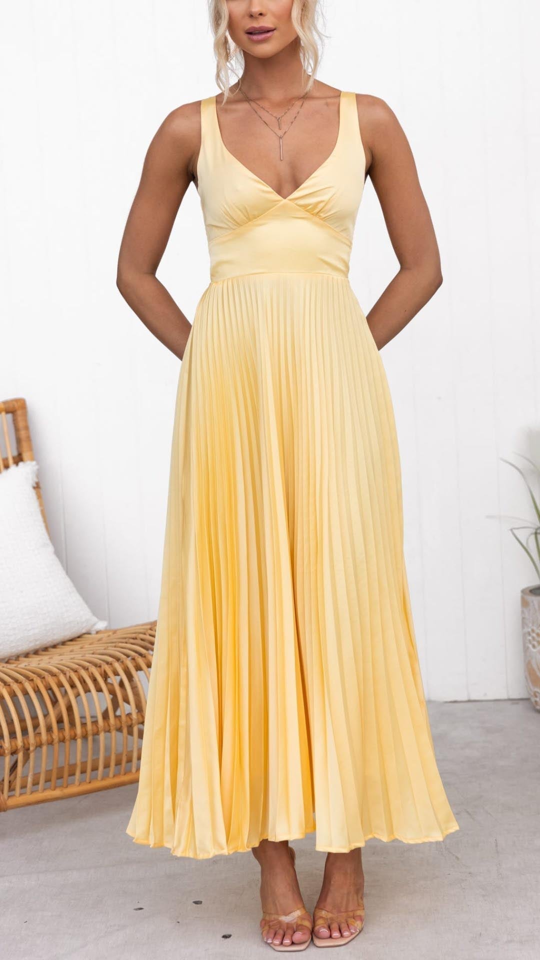 Mira | Elegantes Maxikleid Sommer – Luftig, Fließend &amp; Vielseitig für Festliche Anlässe 0