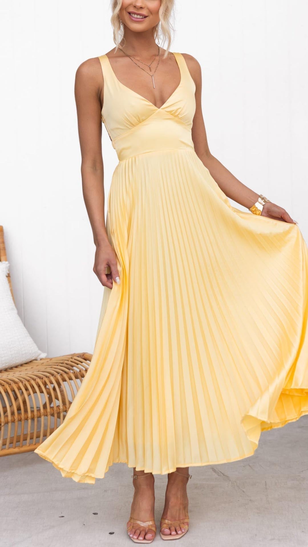Mira | Elegantes Maxikleid Sommer – Luftig, Fließend &amp; Vielseitig für Festliche Anlässe 1