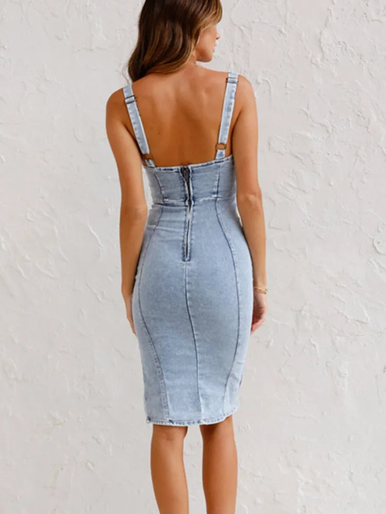 Mira | Elegantes, Schlankes &amp; Vielseitiges Damen Midi-Kleid 3