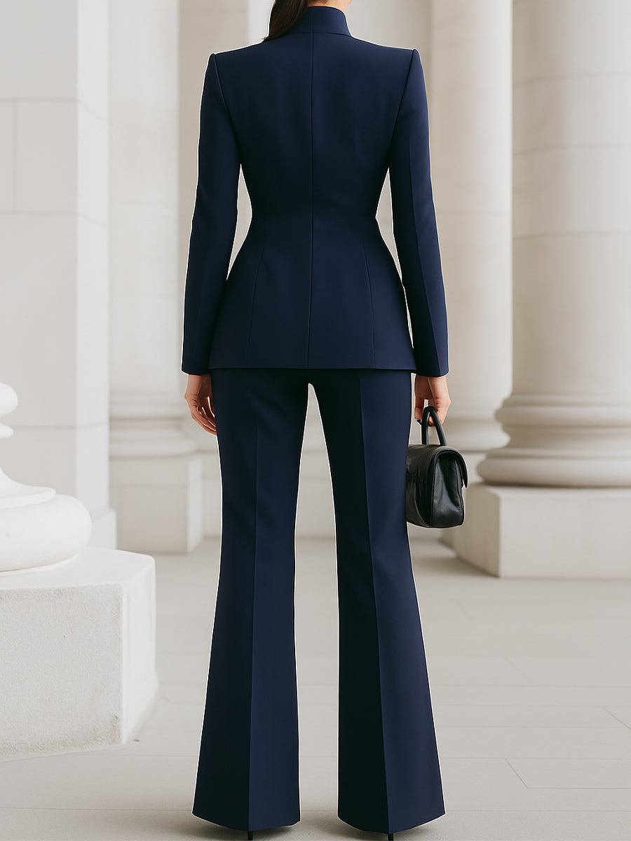 Mirabella | Elegantes, Maßgeschneidertes Damenanzug Blau für Festliche Anlässe 7