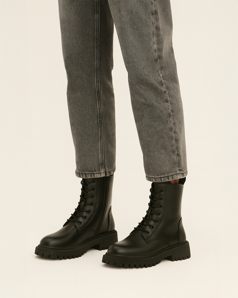 Schnürstiefeletten mit Warmfutter