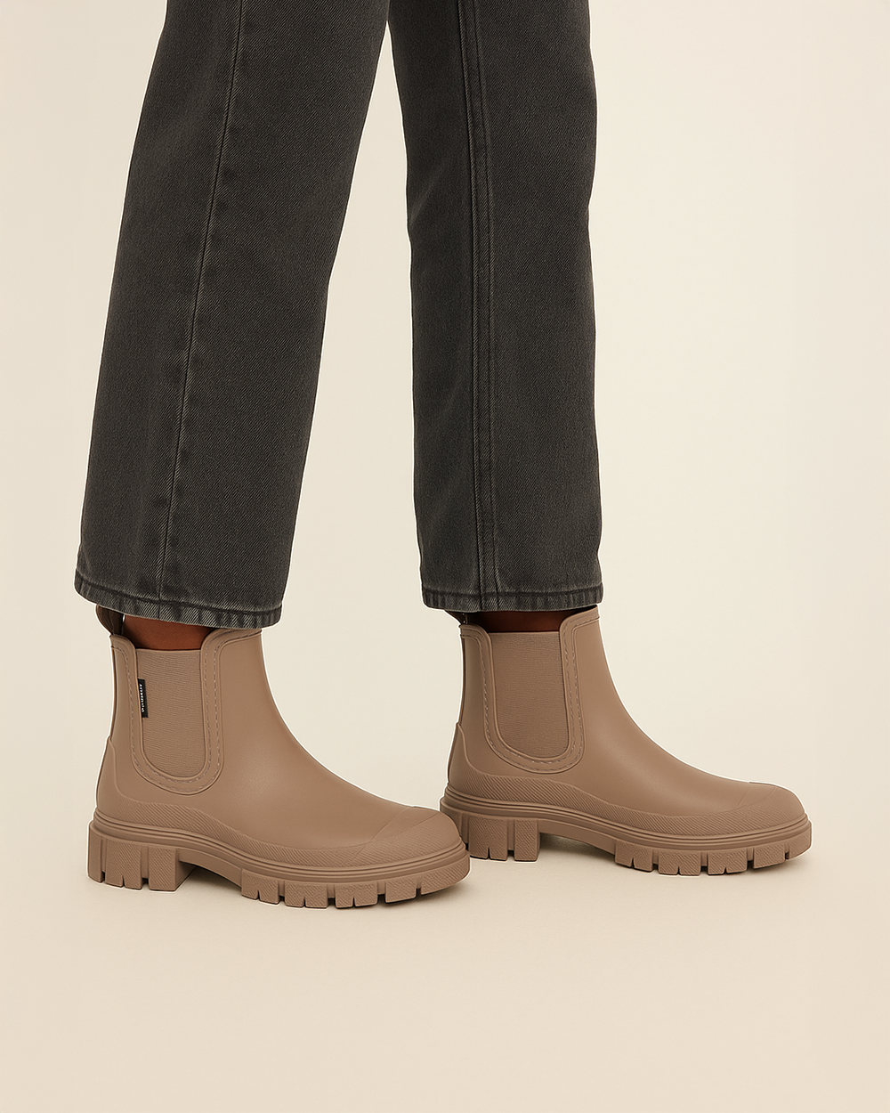 Chelsea Gummistiefel mit Profilsohle und wasserabweisend