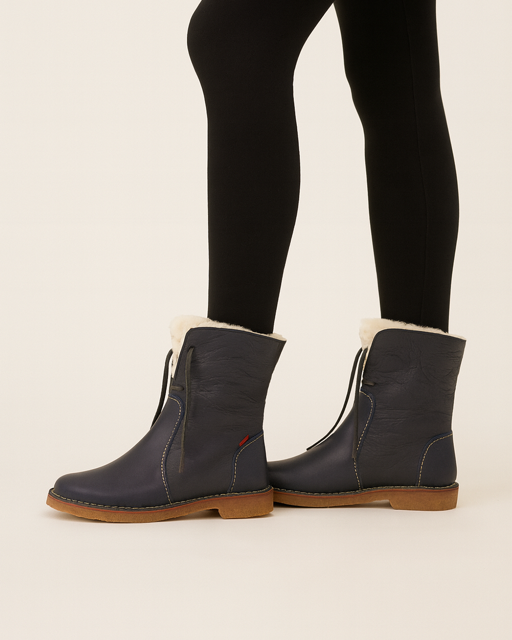 Gefütterte Winterboots mit rutschfester Sohle