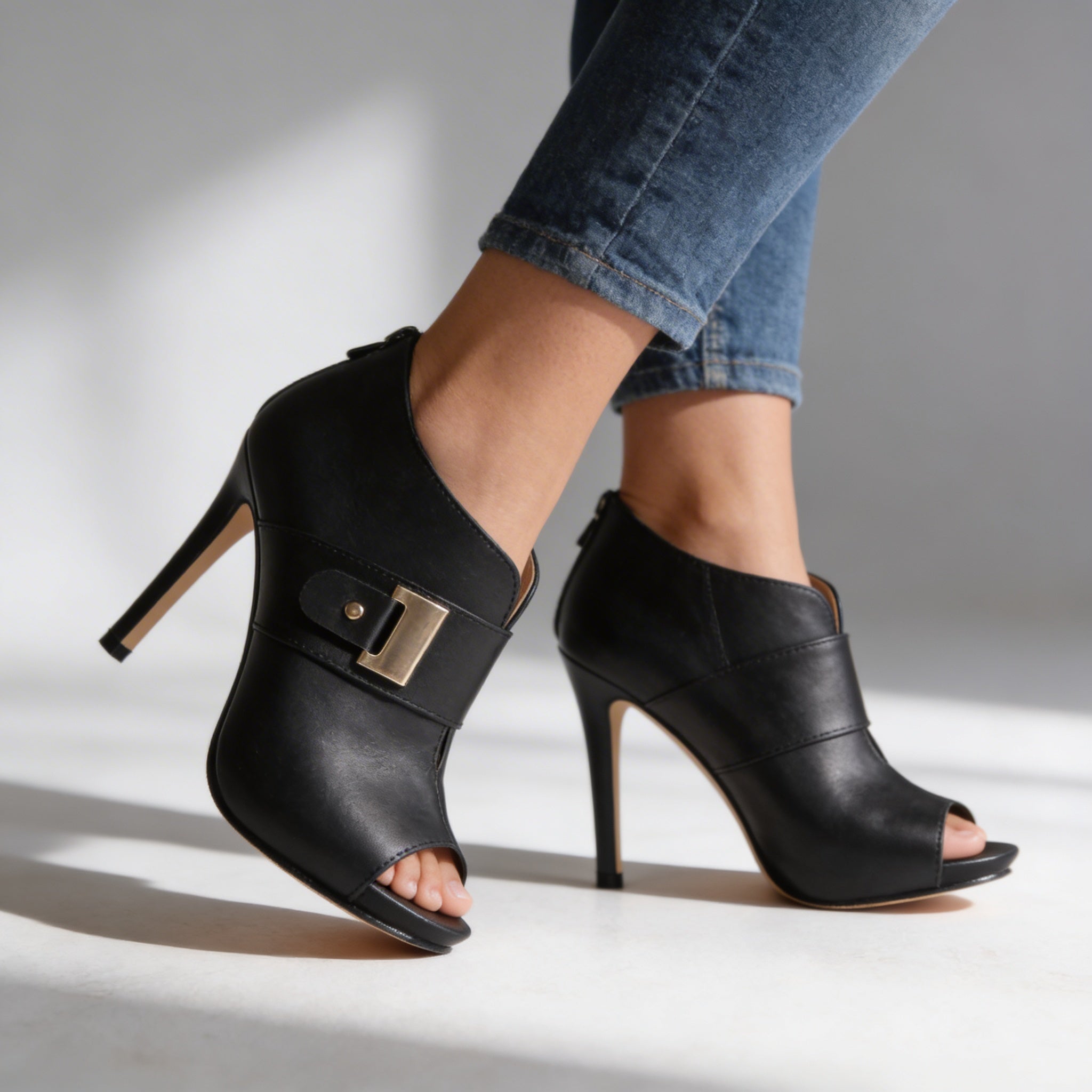 Nadia | Damen Schuhe Schuhe Damen Stiletto-Absätze Elegante Offene Zehenpartie 4