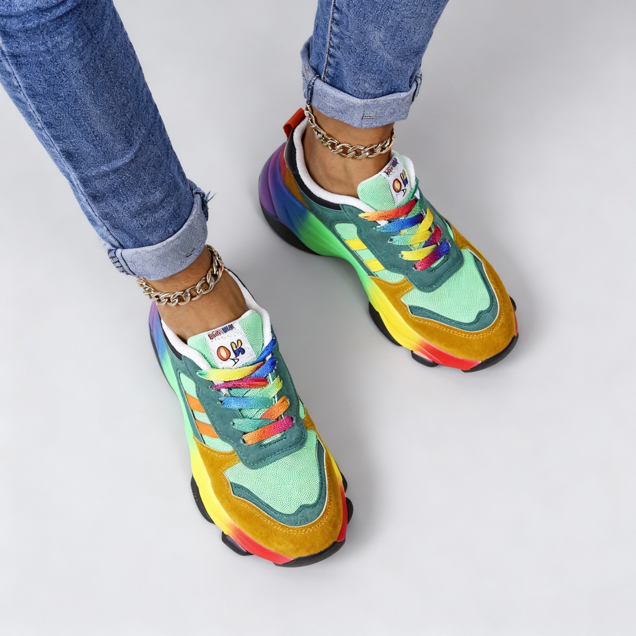 Natalie | Orthopädische, leichte, mehrfarbige Sneaker 4