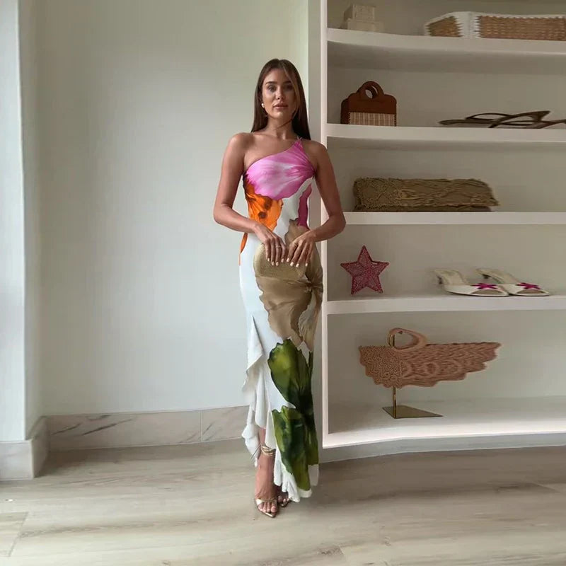 Natascha | Florales, Elegantes Damen Maxikleid für Sommeranlässe 0