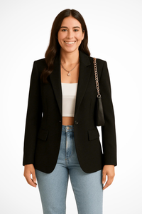 Jessika | Klassischer und eleganter Ein Knopf Blazer