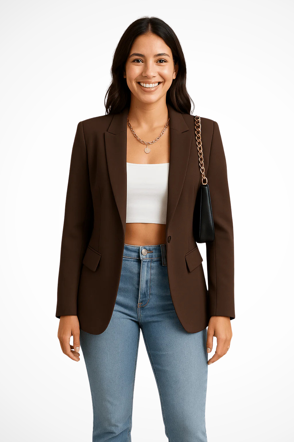 Nicolette | Eleganter, Maßgeschneiderter Damen-Blazer mit Ein-Knopf-Verschluss 3