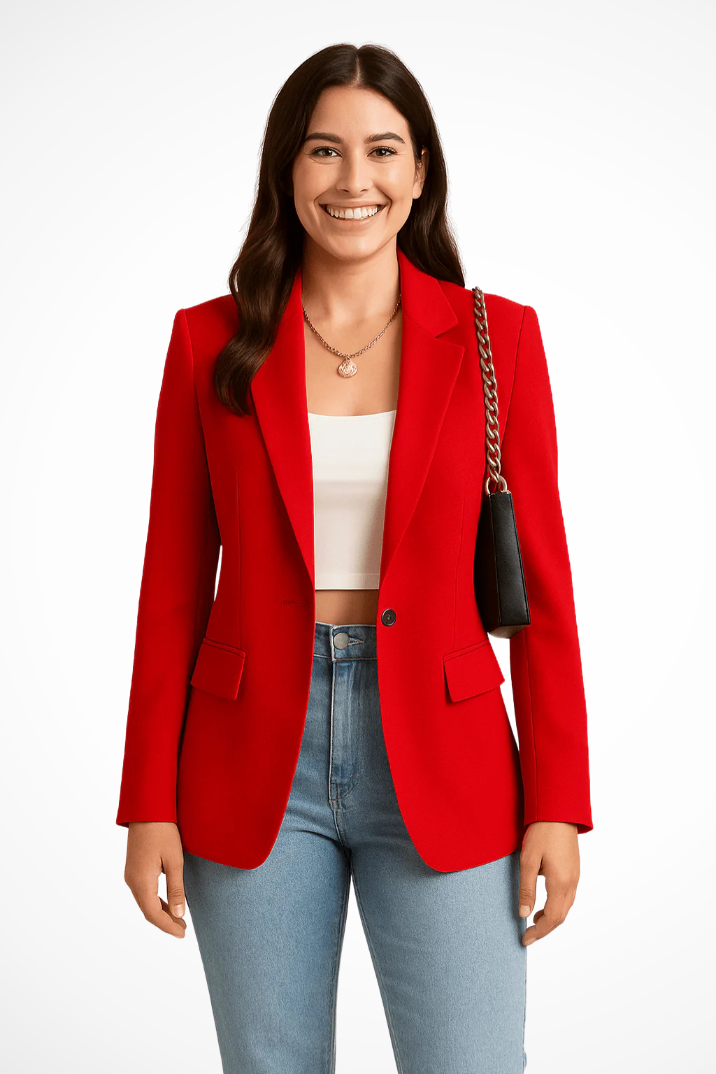 Nicolette | Eleganter, Maßgeschneiderter Damen-Blazer mit Ein-Knopf-Verschluss 4