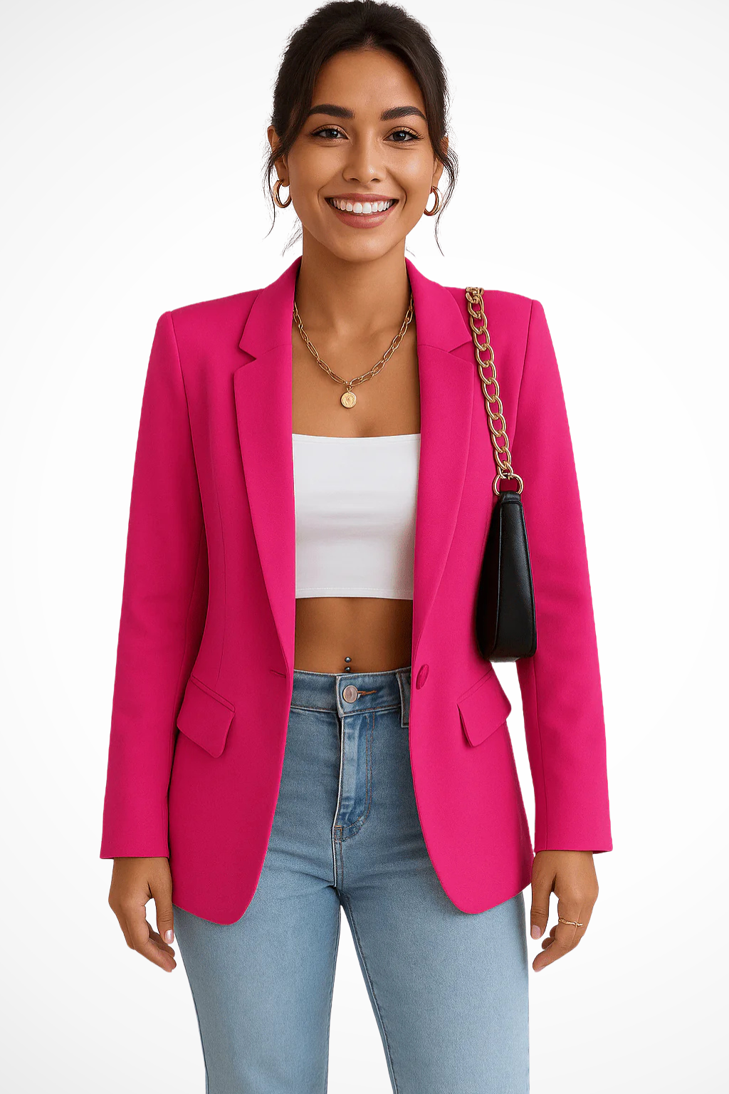 Nicolette | Eleganter, Maßgeschneiderter Damen-Blazer mit Ein-Knopf-Verschluss 6