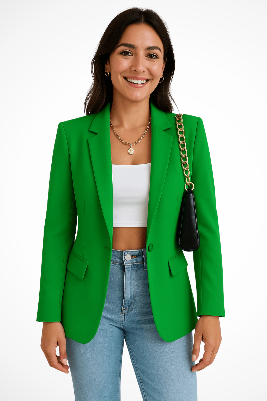 Nicolette | Eleganter, Maßgeschneiderter Damen-Blazer mit Ein-Knopf-Verschluss 9