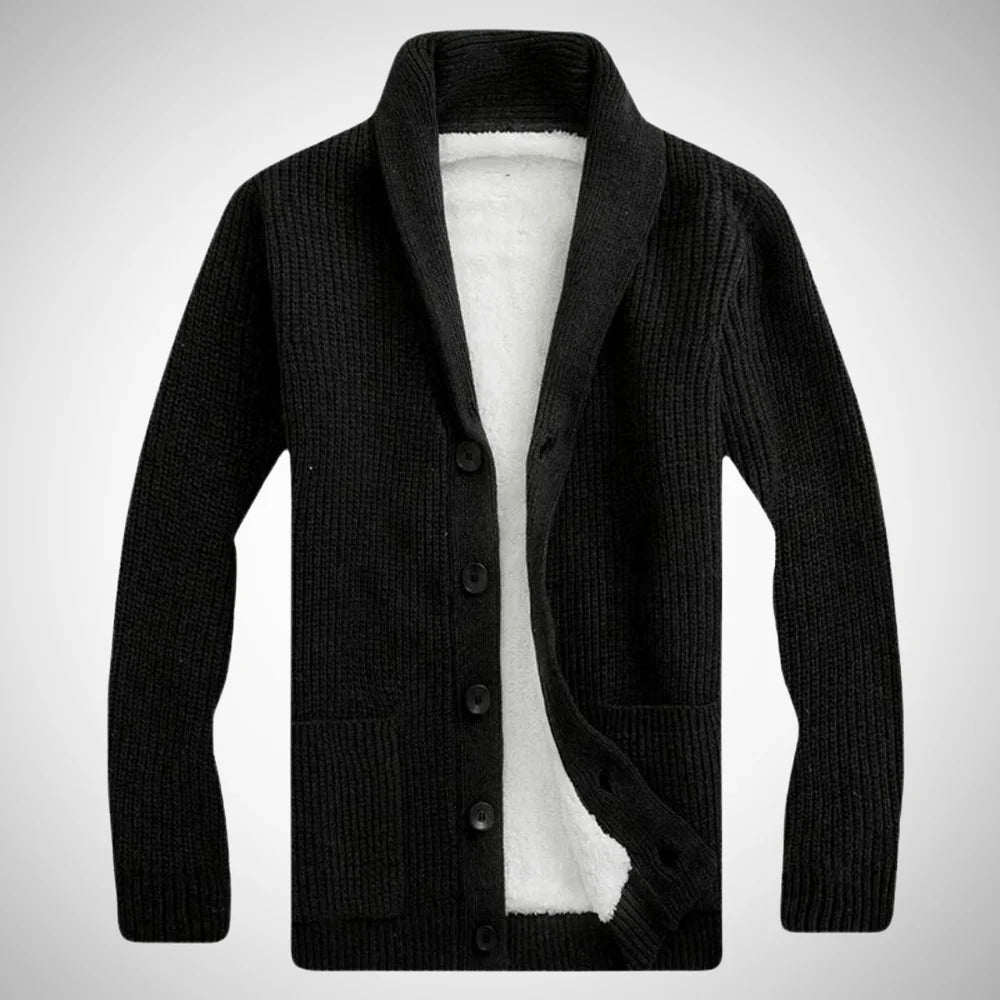 Niklas | Stilvolle Fleece-Winterstrickjacke 1