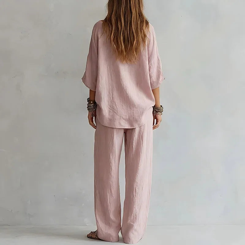 Octavia | Elegantes, Schulterfreies &amp; Weites Damen Kombi-Set 1