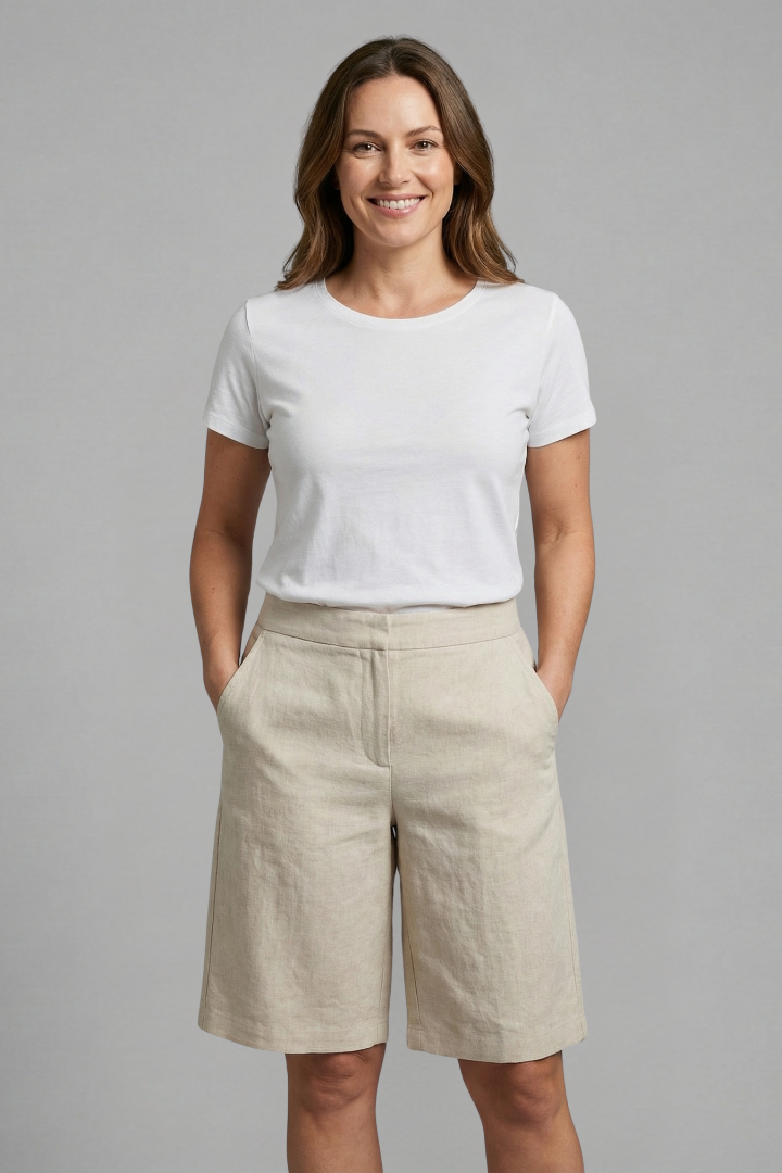 Octavia | Hohe Taille, Bequeme & Knielange Damen Shorts 2