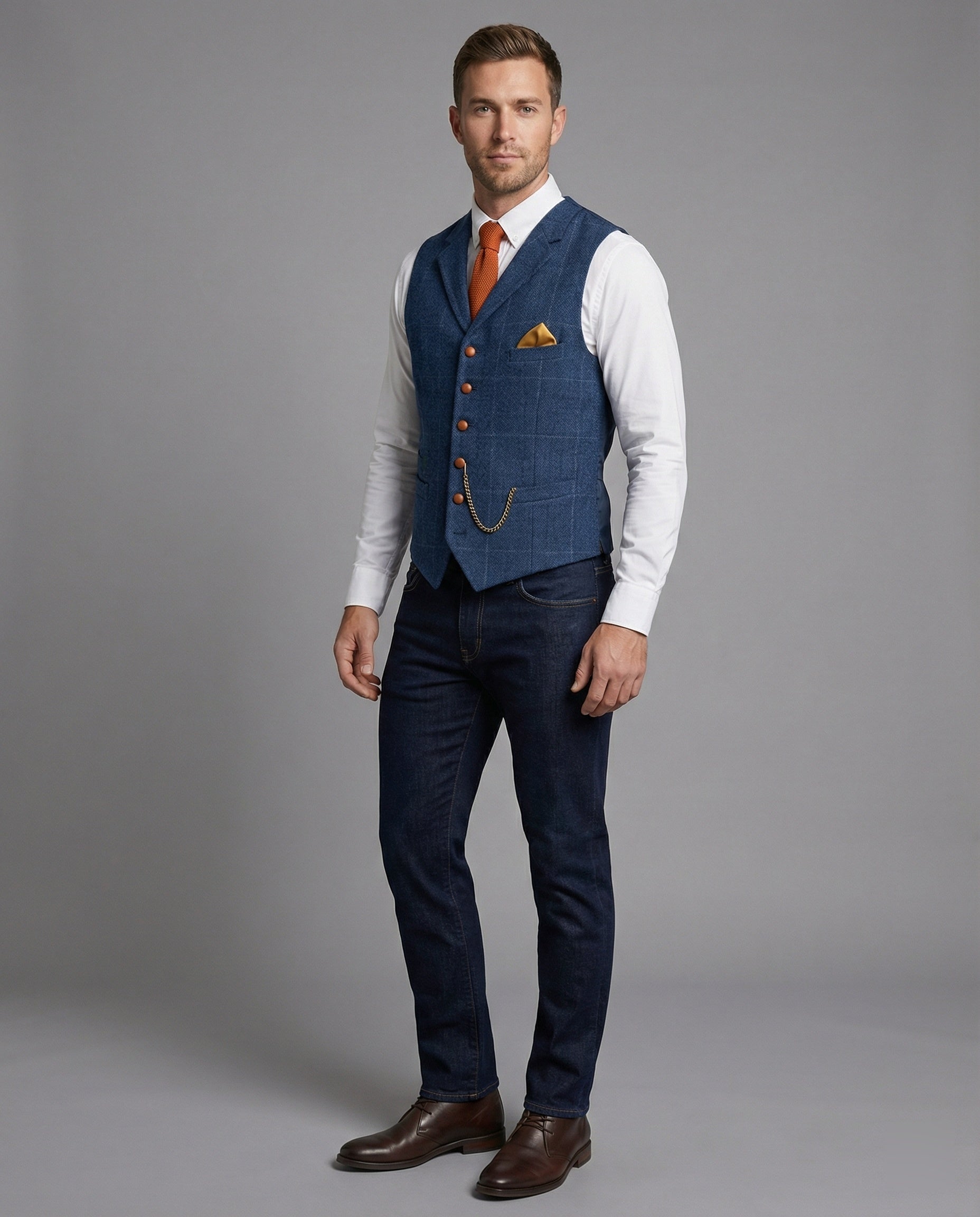 Olivar | Stilvolle, Vielseitige &amp; Elegante Herren Vintage-Weste 1