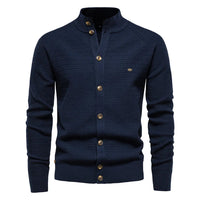 Lukas | Elegante und klassische Herren Strickjacke mit Zopfmuster