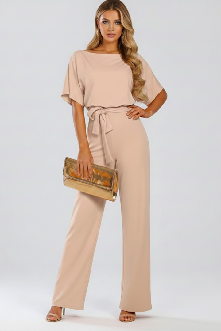 Oona | Eleganter, Bequemer Damen Jumpsuit – Weites Bein für den Sommer 0