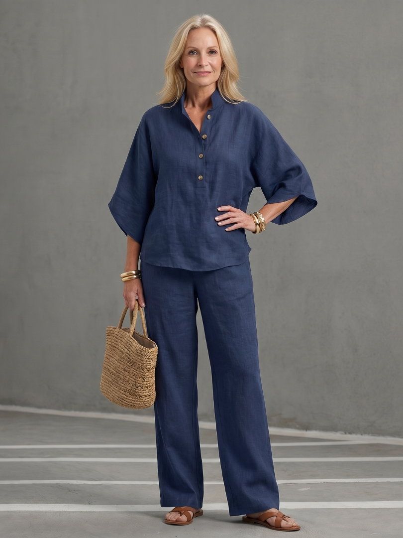 Oriana | Bequeme, Elegante &amp; Lässige Tunika-Hosen-Kombination 4