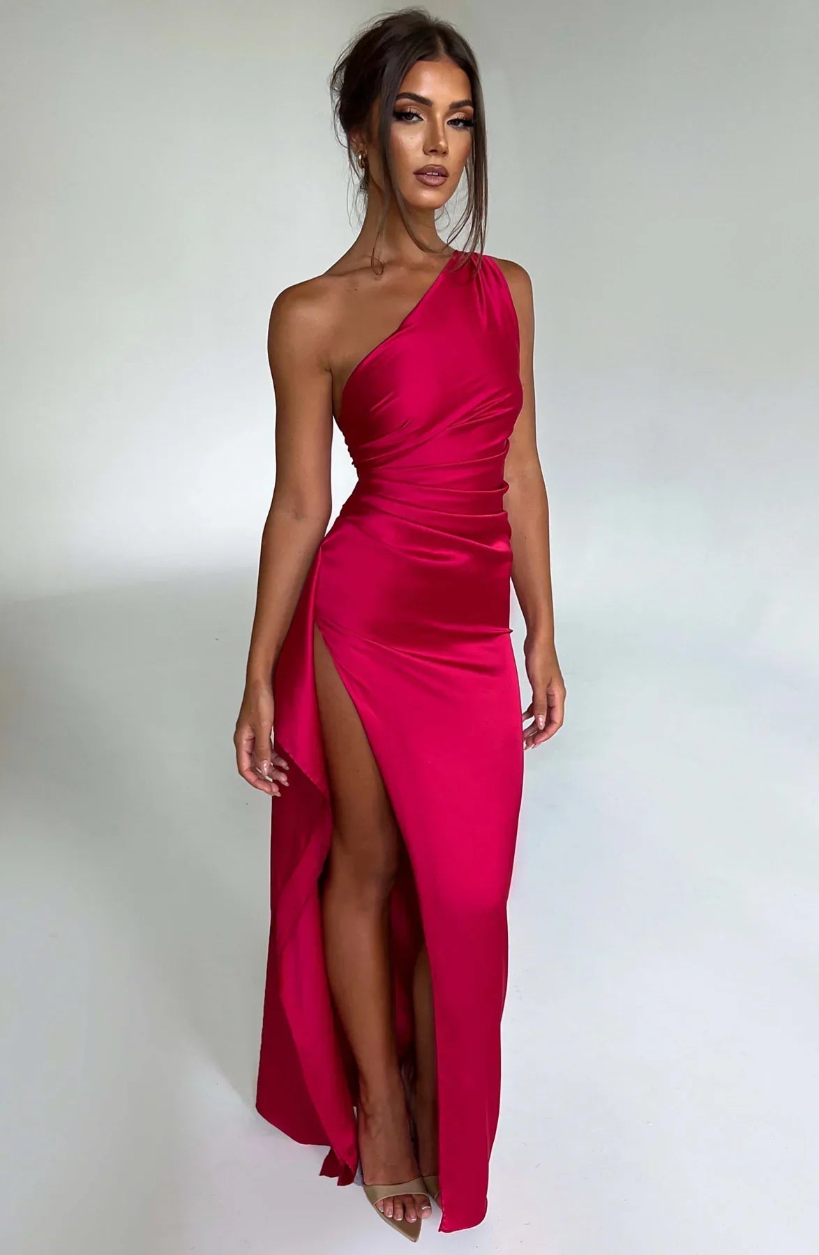 Pandora | Dramatisches, Elegantes Damen-Abendkleid mit Einem Schulterträger 0
