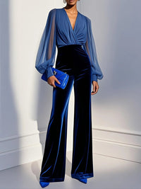 Amelie | Eleganter V-Ausschnitt Jumpsuit