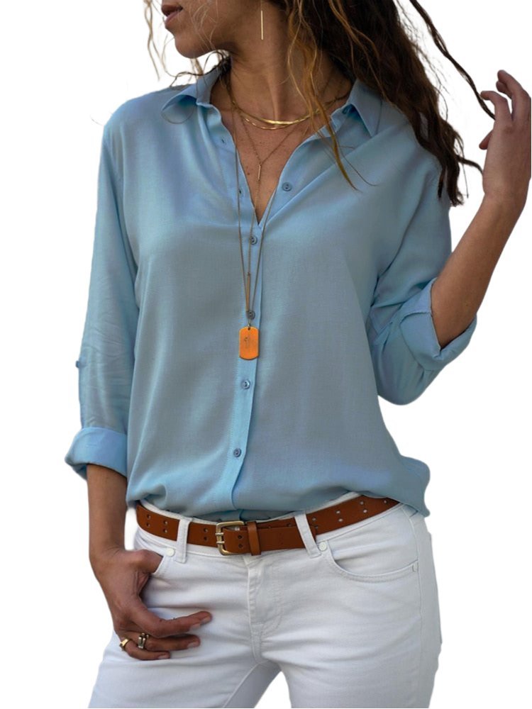 Pia | Elegantes, Bequemes &amp; Vielseitiges Damen Button-Down-Hemd 0