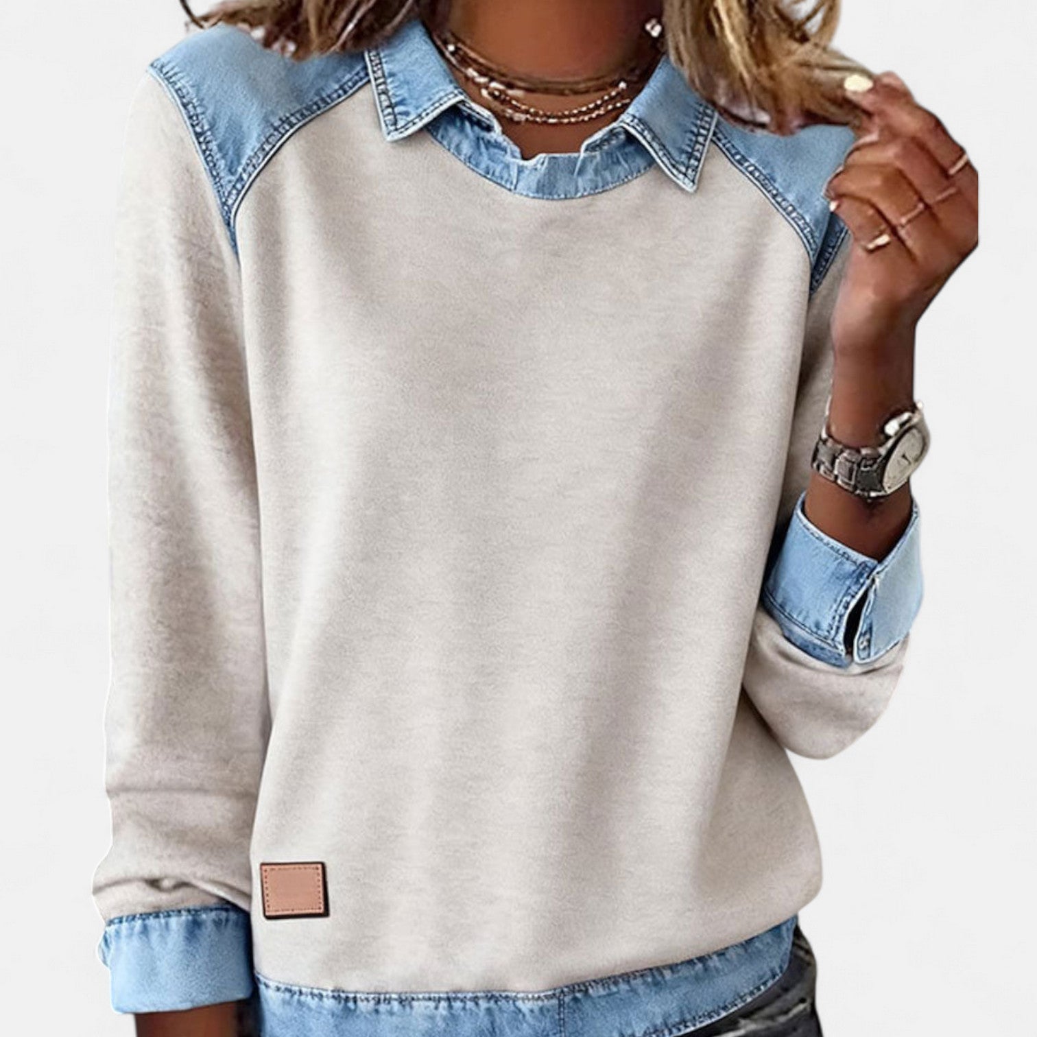 Regina | Trendiger Langarmpullover 0