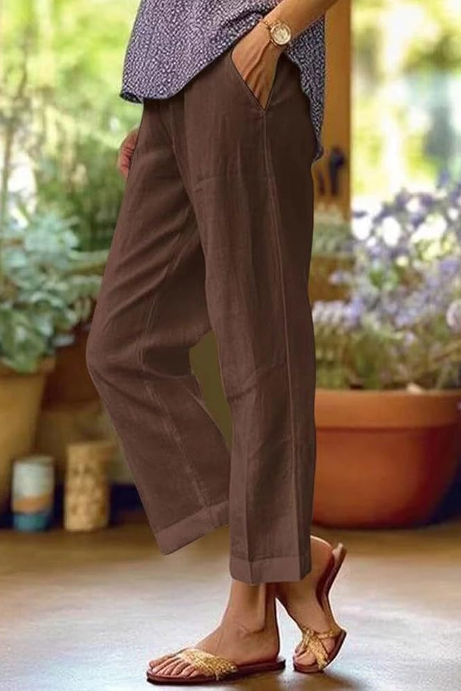 Riva | Elegante Leichte Sommerhose Damen – Atmungsaktiv &amp; Lässig für Warme Tage 1
