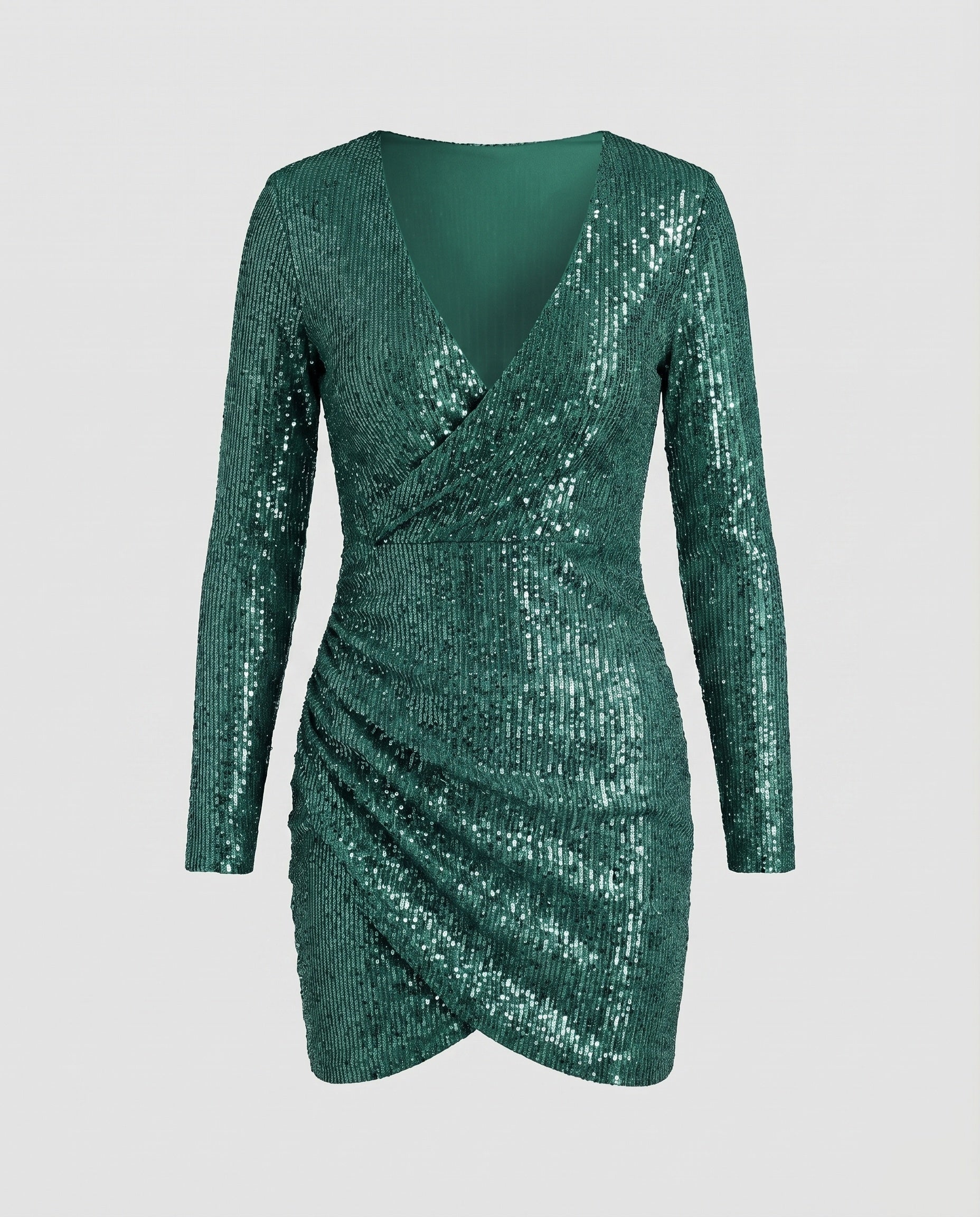 Riva | Minikleid Wickel-Detail Figurbetont Elegant Party Look 10