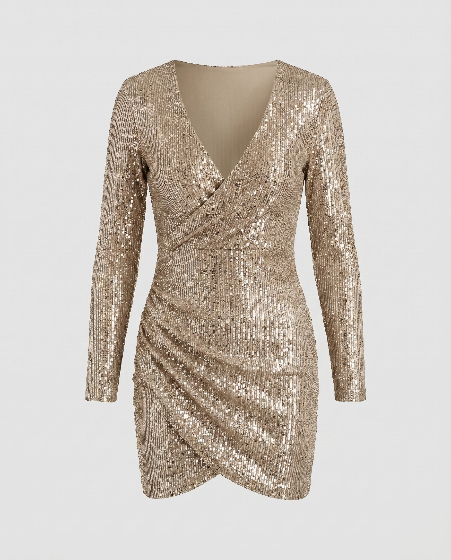 Riva | Minikleid Wickel-Detail Figurbetont Elegant Party Look 12
